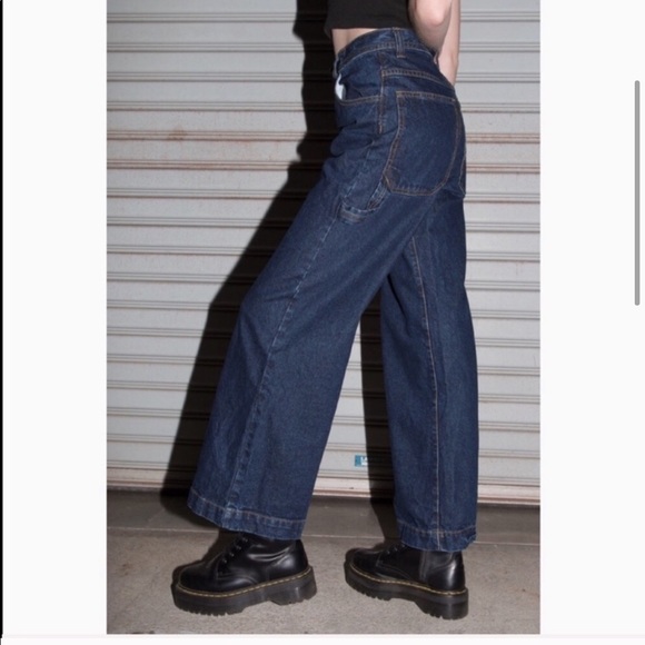 Brandy Melville Jackson Dark Wash Jeans - Picture 3 of 8